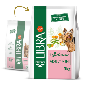 Libra Mini - Ração seca para cão adulto pequeno - Salmão